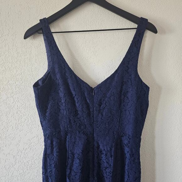 New Bardot Adeline Midi Dress In Navy sz medium - Picture 10 of 10